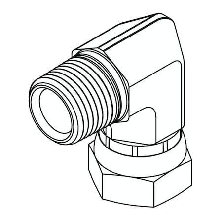 Hydraulic Fitting-Restricted8MP-8FPX 90-R.031-BZ